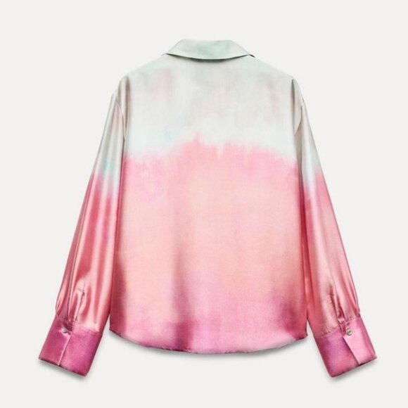 ZARA TIE DYE PRINT SHIRT - Picture 4 of 4